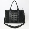 ADBG1577B American Darling Black Western Genuine suede Leather Tote Bag with Handcrafted Detailing & Premium Craftsmanship