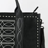 ADBG1577B American Darling Black Western Genuine suede Leather Tote Bag with Handcrafted Detailing & Premium Craftsmanship