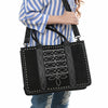 ADBG1577B American Darling Black Western Genuine suede Leather Tote Bag with Handcrafted Detailing & Premium Craftsmanship