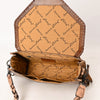 ADBG1581 American Darling Western Leather Envelope Bag with Fringe and Hand-Tooled Detailing