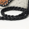 ADBG1582 American Darling Western Hand-Tooled Floral Envelop Bag with Hair-On Cowhide and Braided Strap