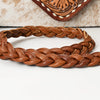 ADBG1582 American Darling Western Hand-Tooled Floral Envelop Bag with Hair-On Cowhide and Braided Strap