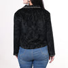 ADDR010 American Darling Black Velvet Fabric Jacket Western Studded Concho Top