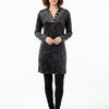 ADDR013 American Darling Black Velvet Fabric Dress Studded Concho Western Tunic Top