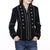 ADDR015 American Darling Black Velvet Fabric Jacket Western Studded Concho Zip Up