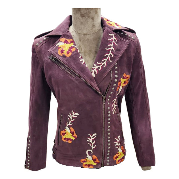 ADJKTLTR05 Genuine Leather Women Shirt Jacket Dress