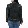 ADJKTLTR11 Genuine Leather Women Shirt Jacket Dress