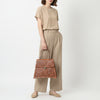 ADBGZ808 Hand-Tooled Leather Flap Tote Bag - Western Top Handle Purse
