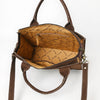 ADBGA607 American Darling Boot Stitched Braided Genuine Suede Leather Tote Bag