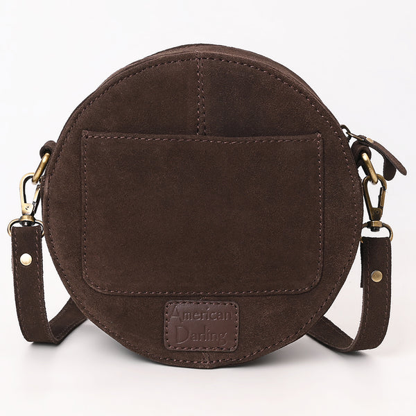 ADBGA620 American Darling Boot Stitched Genuine Suede Leather Canteen Bag