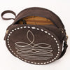 ADBGA620 American Darling Boot Stitched Genuine Suede Leather Canteen Bag