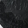 ADBG1563D American Darling Western Genuine Leather Canteen Bag | Black Crocodile Embossed Round Crossbody