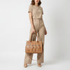 ADBG1595 American Darling Hand-Tooled Leather Tote Bag with Western Arrow Carving & Full-Grain Detailing