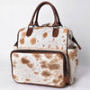 ADBG1597 American Darling Western Leather Backpack Bag with Hair-On Cowhide and Premium Full-Grain Leather