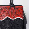 ADBG1598 American Darling Hand Tooled Western Leather Tote Bag | Premium Floral Carved Genuine Leather