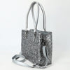 ADBG1539 American Darling Western Leather Tote Bag with Hand-Tooled Floral Design & Adjustable Strap Genuine Full-Grain Leather