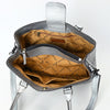 ADBG1539 American Darling Western Leather Tote Bag with Hand-Tooled Floral Design & Adjustable Strap Genuine Full-Grain Leather