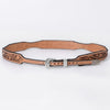 ADHTBR119 Hand tooled Genuine American Leather Hatband Unisex