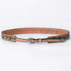 ADHTBR123 Hand tooled Genuine American Leather Hatband Unisex