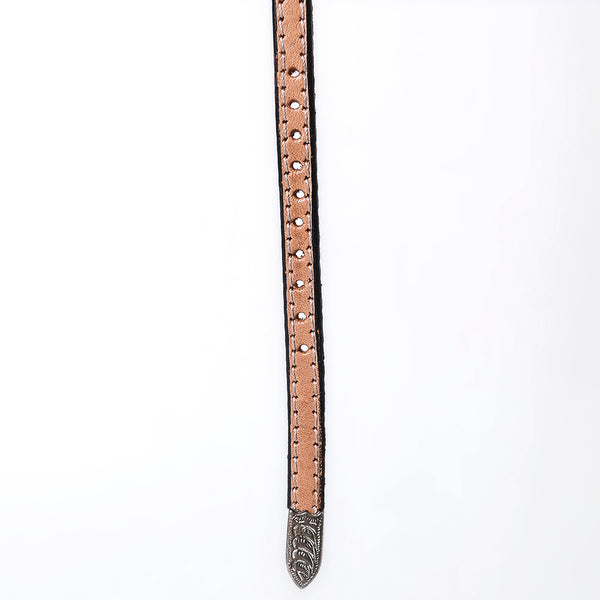 ADHTBR123 Hand tooled Genuine American Leather Hatband Unisex
