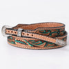 ADHTBR123 Hand tooled Genuine American Leather Hatband Unisex