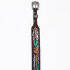 ADHTBR124 Hand tooled Genuine American Leather Hatband Unisex