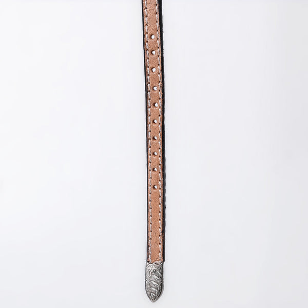 ADHTBR131 Hand tooled Genuine American Leather Hatband Unisex
