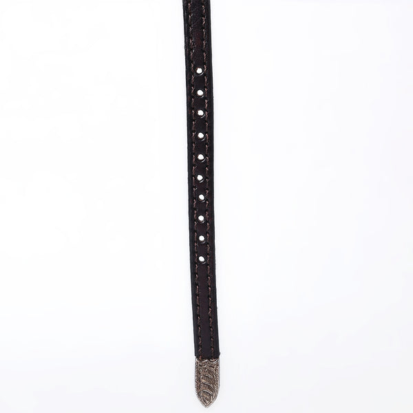 ADHTBR133 Hand tooled Genuine American Leather Hatband Unisex