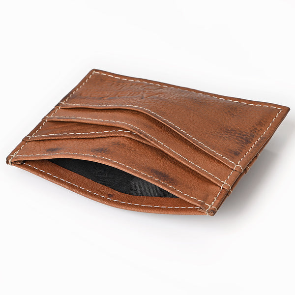 ADCCM102 Slim Leather Card Holder - Minimalist Wallet for Everyday Carry