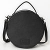 ADBG1600 American Darling Western Genuine Leather Canteen Bag with Hand-Tooled Detailing & Hair-On Accents