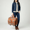 ADBG1602 American Darling Western Leather Travel Case with Hand Tooled Floral Design Genuine Full-Grain Craftsmanship