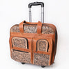 ADBG1602 American Darling Western Leather Travel Case with Hand Tooled Floral Design Genuine Full-Grain Craftsmanship