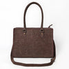 ADBG1603 American Darling Western Genuine Damascus Leather Tote Bag with Handcrafted Detailing Elegant Everyday Carry