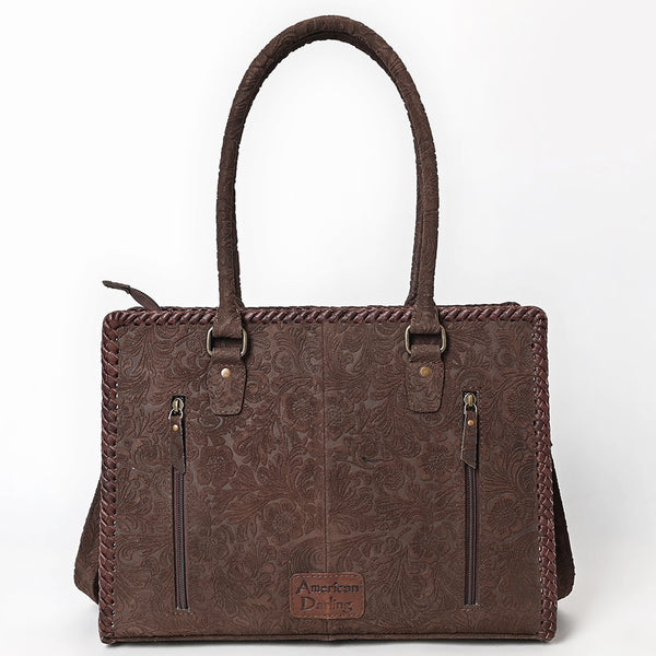 ADBG1603 American Darling Western Genuine Damascus Leather Tote Bag with Handcrafted Detailing Elegant Everyday Carry