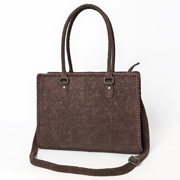 ADBG1603 American Darling Western Genuine Damascus Leather Tote Bag with Handcrafted Detailing Elegant Everyday Carry