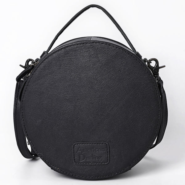 ADBG1604 American Darling Western Genuine Leather Hand-Tooled Canteen Bag with Floral Carving
