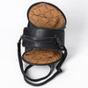 ADBG1604 American Darling Western Genuine Leather Hand-Tooled Canteen Bag with Floral Carving