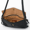 ADBG1606 American Darling Western Genuine Leather Hand-Tooled Crossbody Hand Bag with Fringe Design