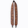 ADBT147 Wide Hand-Tooled Leather Bag Strap with Whipstitch Edges - Western Floral Carved Replacement