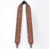 ADBT147 Wide Hand-Tooled Leather Bag Strap with Whipstitch Edges - Western Floral Carved Replacement
