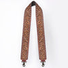 ADBT147 Wide Hand-Tooled Leather Bag Strap with Whipstitch Edges - Western Floral Carved Replacement