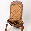 ADBG1610 American Dalring Western Genuine Leather Hair-On Cowhide Cross Body Bag with Tassel Detail