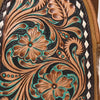 ADBGA652 American Darling Floral Tooled Leather & Cowhide Sling with Teardrop Panel Design