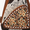 ADBGA655 American Darling Hand Tooled Hair-On Cowhide Genuine Leather Sling Bag