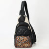 ADBGA657 American Darling Hand-Tooled Floral Hair-On Cowhide Leather Sling Bag