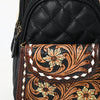 ADBGA657 American Darling Hand-Tooled Floral Hair-On Cowhide Leather Sling Bag