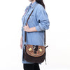 ADBGA660 American Darling Hand Tooled Hair-On Cowhide Leather Cross body Bag