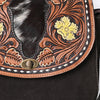 ADBGA660 American Darling Hand Tooled Hair-On Cowhide Leather Cross body Bag