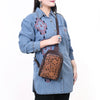 ADBGA661 American Darling Hand Tooled Floral Genuine Leather Sling Bag