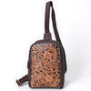 ADBGA661 American Darling Hand Tooled Floral Genuine Leather Sling Bag